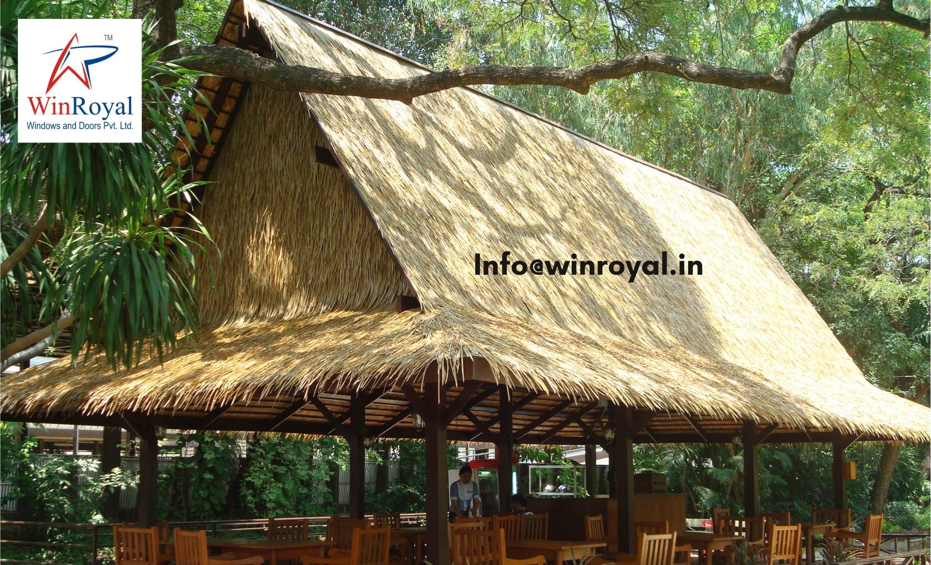 Artificial thatch roof